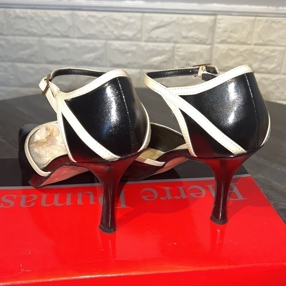 PIERRE Dumas black and bone heels. (7) - Picture 3 of 4